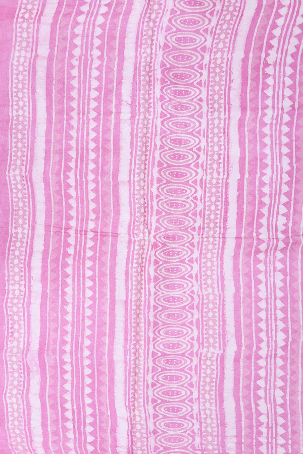 Tussar Silk Saree In Pink With Printed Buttas