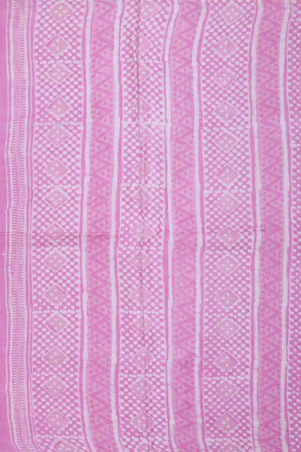 Tussar Silk Saree In Pink With Printed Design