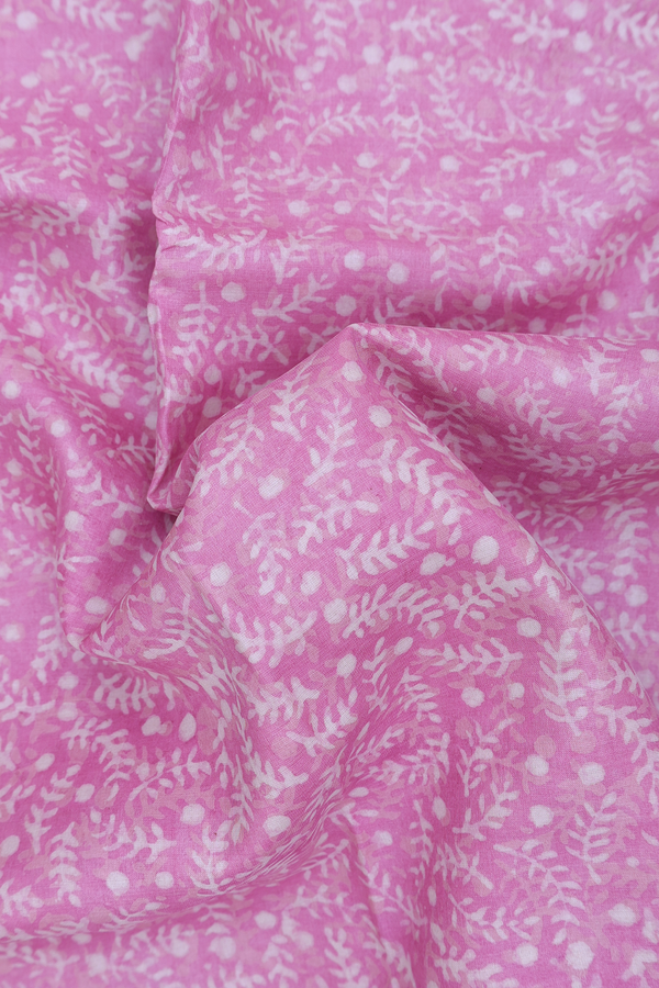 Tussar Silk Saree In Pink With Printed Design