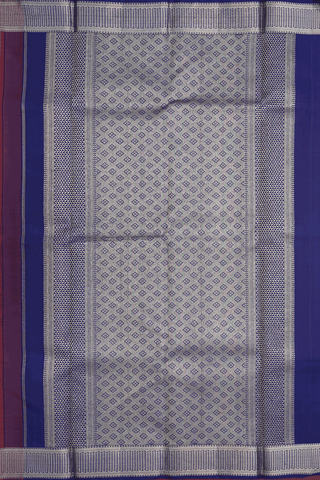 Jacquard Pattern Brick Brown Kanchipuram Silk Saree