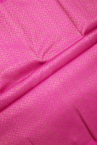 Jacquard Pattern Coral Orange Kanchipuram Silk Saree