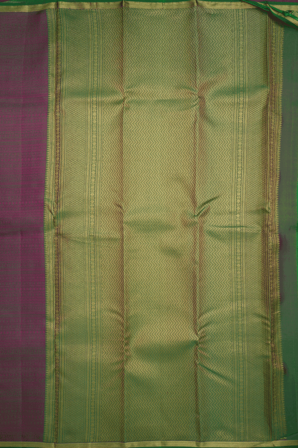 Jacquard Pattern Dual Tone Kanchipuram Silk Saree