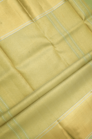 Jacquard Pattern Dusty Green Kanchipuram Silk Saree