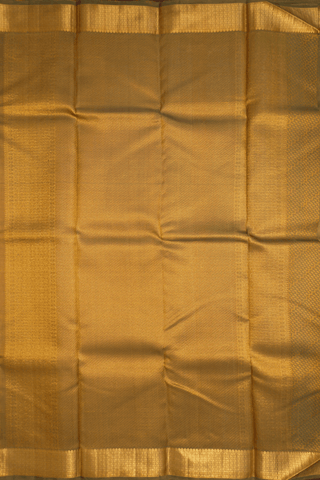 Jacquard Pattern Greenish Brown Kanchipuram Silk Saree