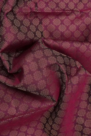 Jacquard Pattern Mulberry Red Soft Silk Saree