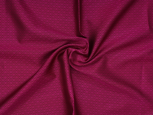 Jacquard Pattern Purple Kanchipuram Silk Blouse Material