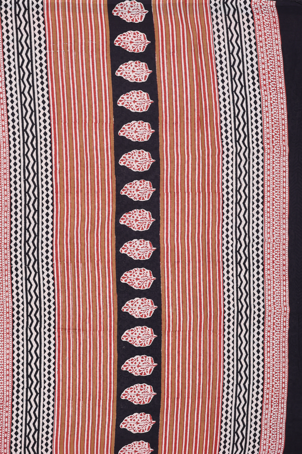 Jaipur Cotton Saree In Beige With Printed Design