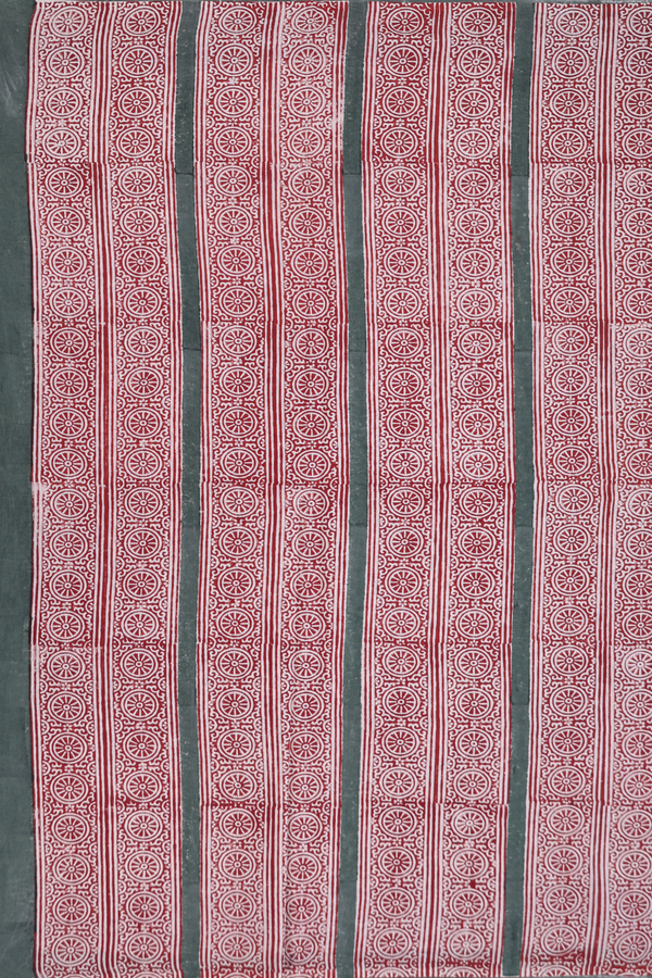 Jaipur Cotton Saree In Beige With Printed Design