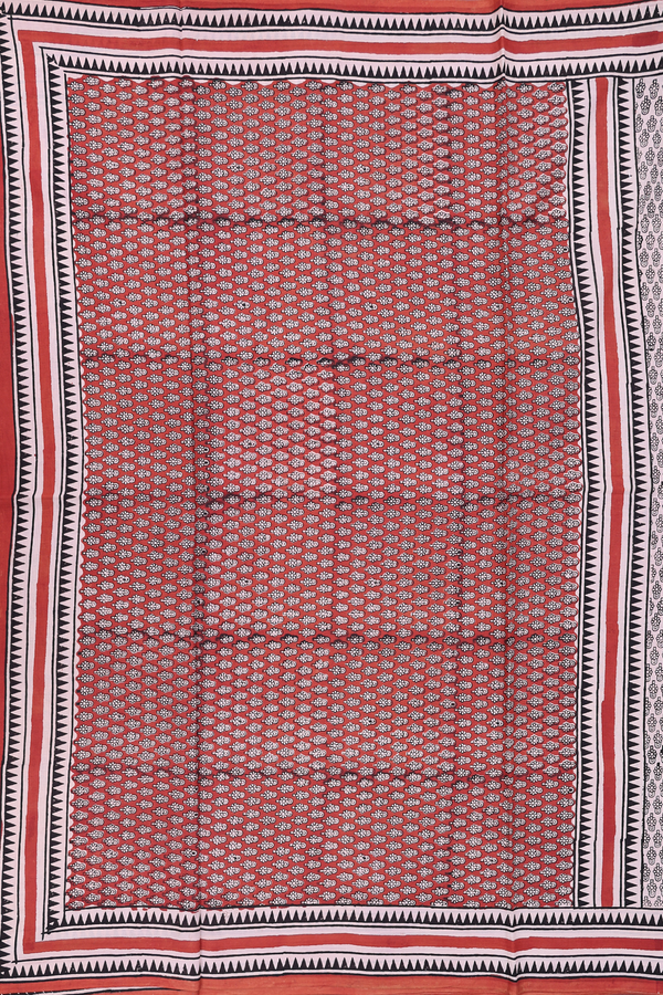 Jaipur Cotton Saree In Beige With Printed Design