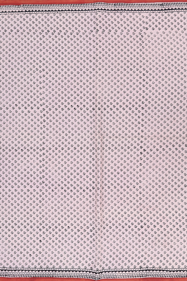 Jaipur Cotton Saree In Beige With Printed Design