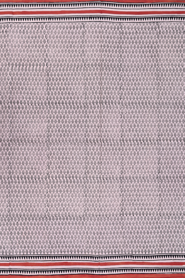 Jaipur Cotton Saree In Beige With Printed Design