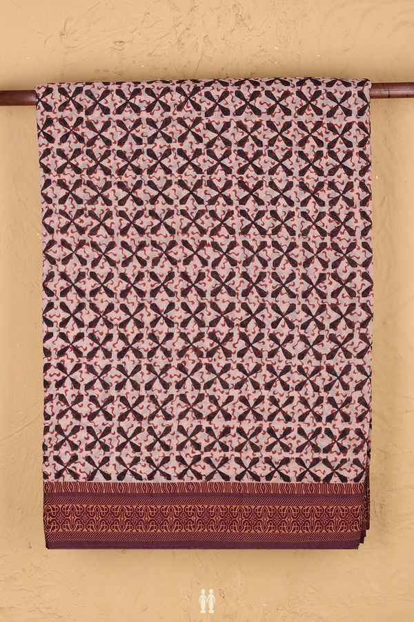 Jaipur Cotton Saree In Pink With Printed Design