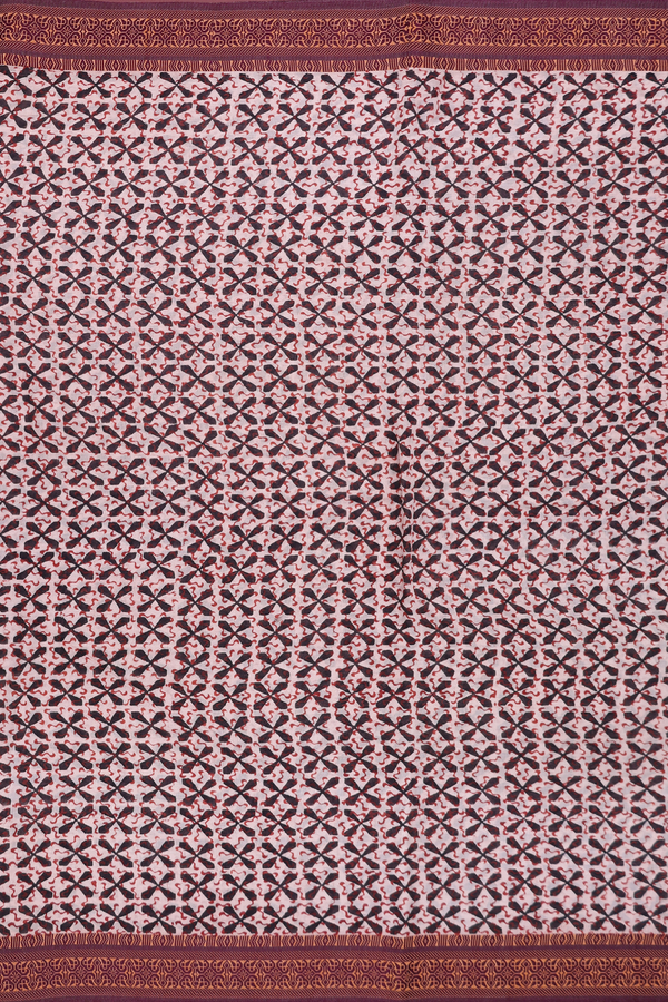 Jaipur Cotton Saree In Pink With Printed Design