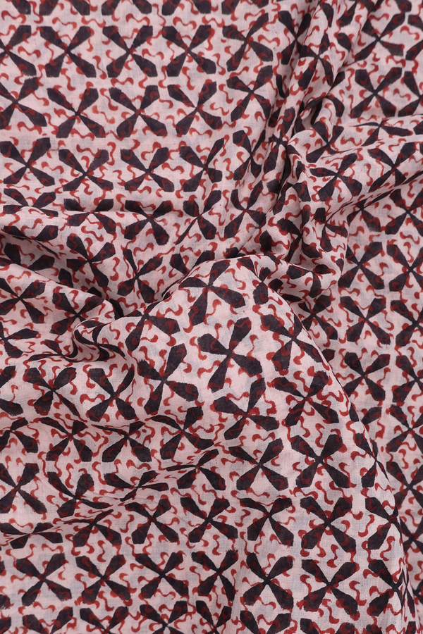 Jaipur Cotton Saree In Pink With Printed Design