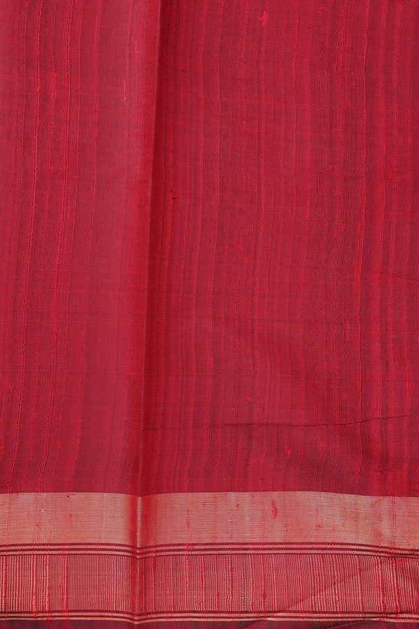 Jute Saree In Pastel Khaki With Threadwork Buttas