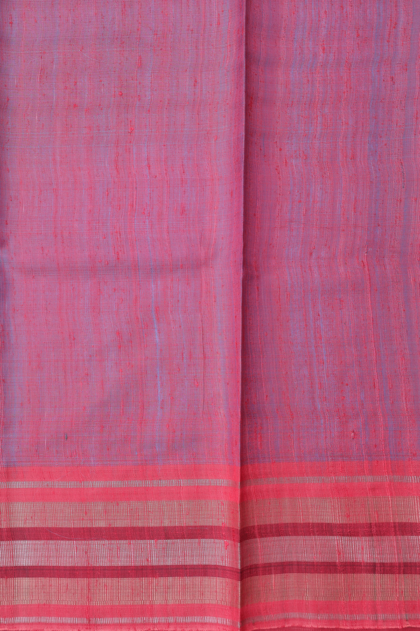 Jute Saree In Blue With Threadwork Buttas