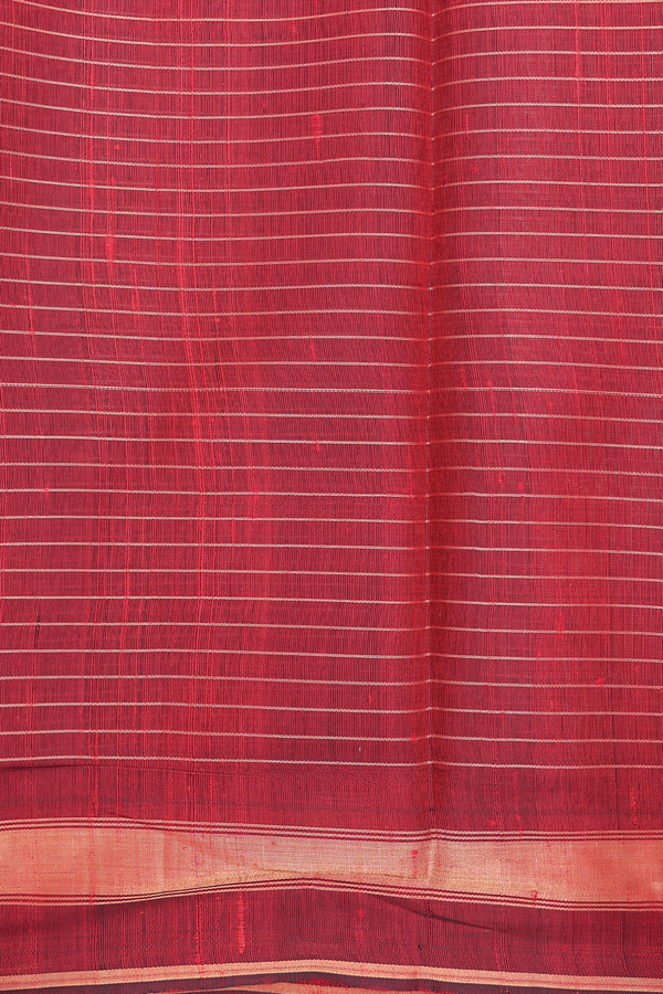 Jute Saree In Bottle Green With Checks Design