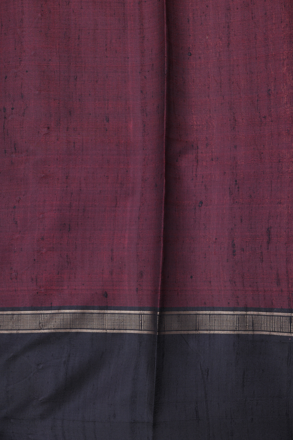 Jute Saree In Peachy Pink With Threadwork Design