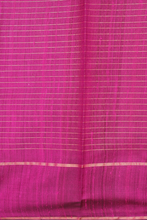Jute Saree In Forest Green With Checks Design
