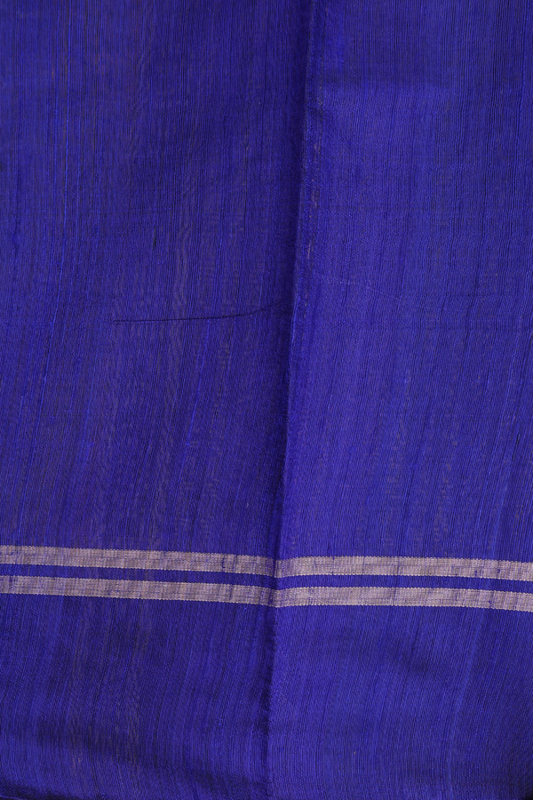 Jute Saree In Golden Brown With Stripes Design