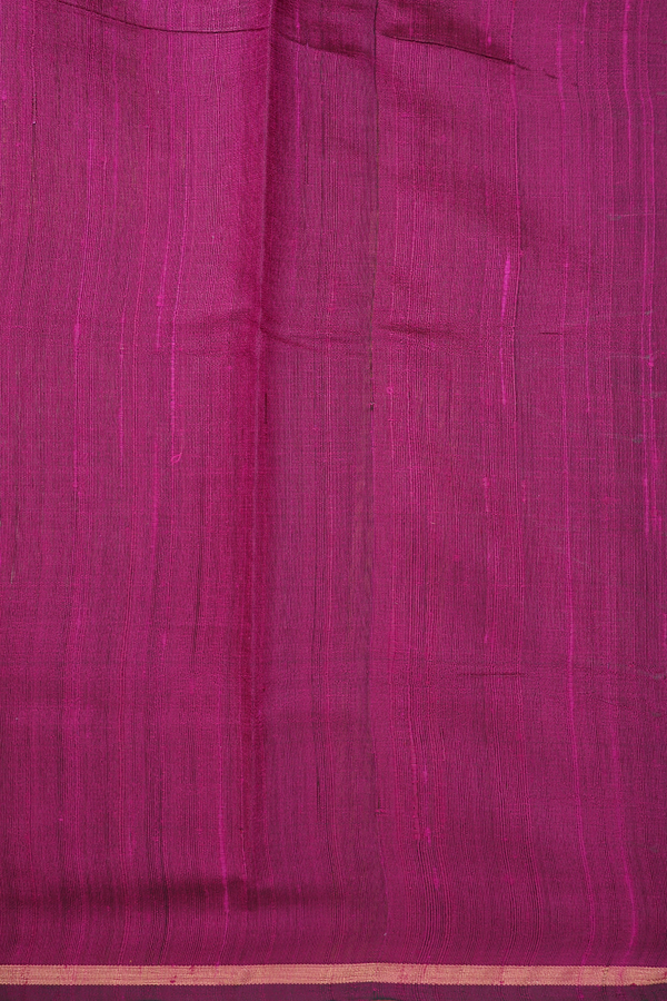Jute Saree In Grape Purple With Allover Buttas
