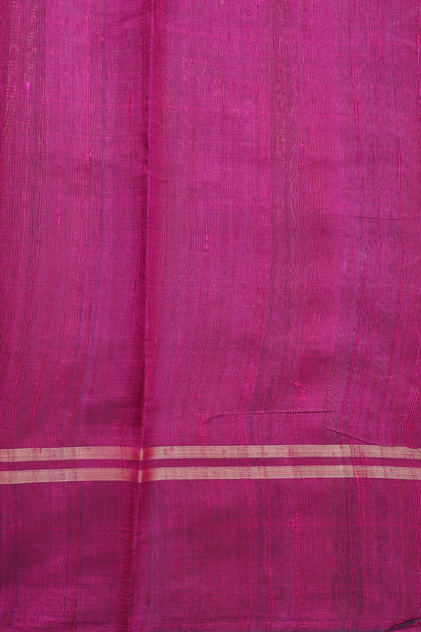 Jute Saree In Mauve With Stripes Design