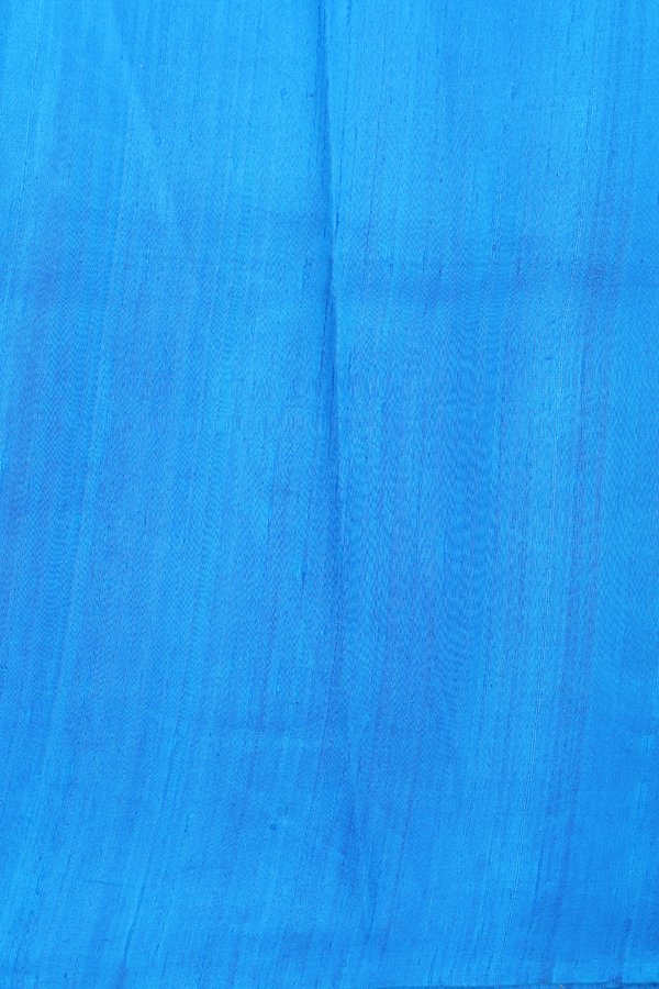 Jute Saree In Navy Blue With Zari Buttas