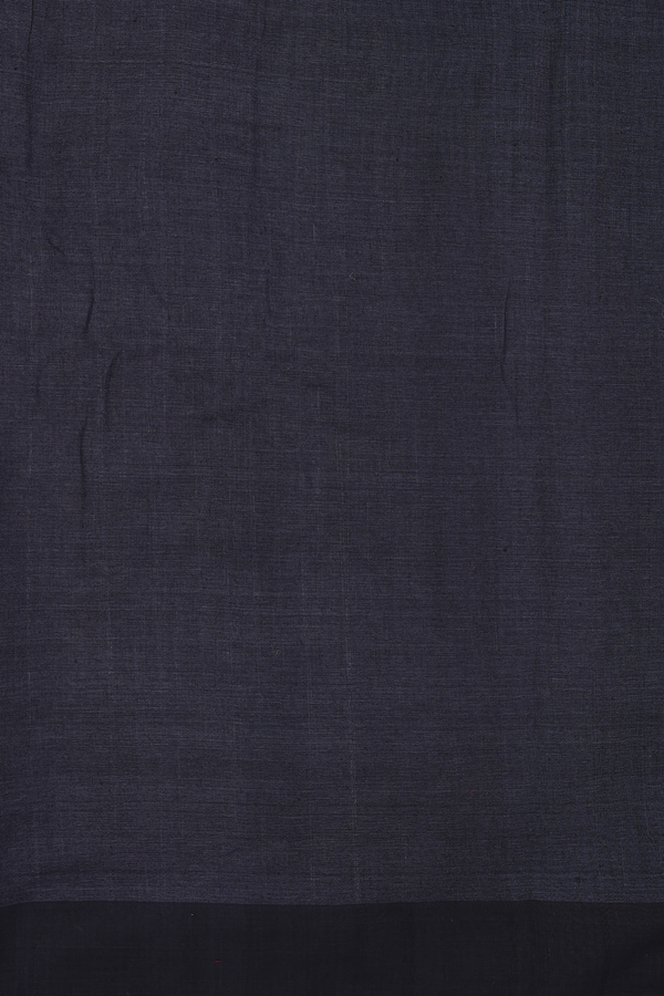 Jute Saree In Plain Dusty Red With Temple Border