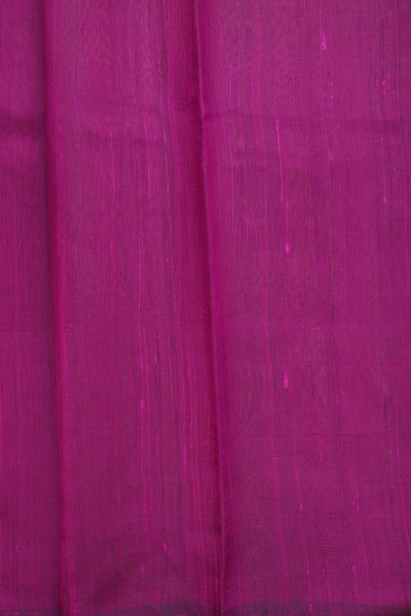 Jute Saree In Purple With Floral Buttas