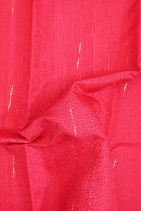 Jute Saree In Red With Malli Moggu Buttas