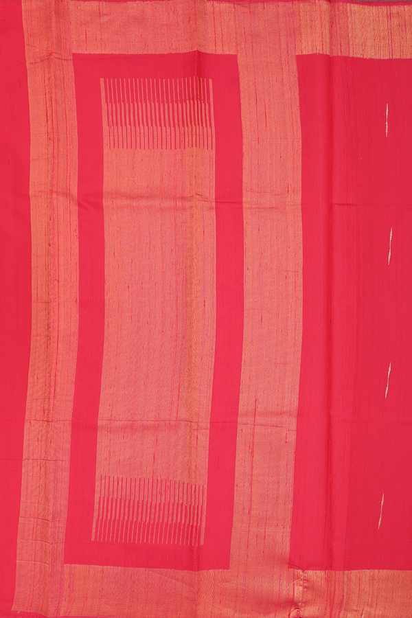 Jute Saree In Red With Malli Moggu Buttas