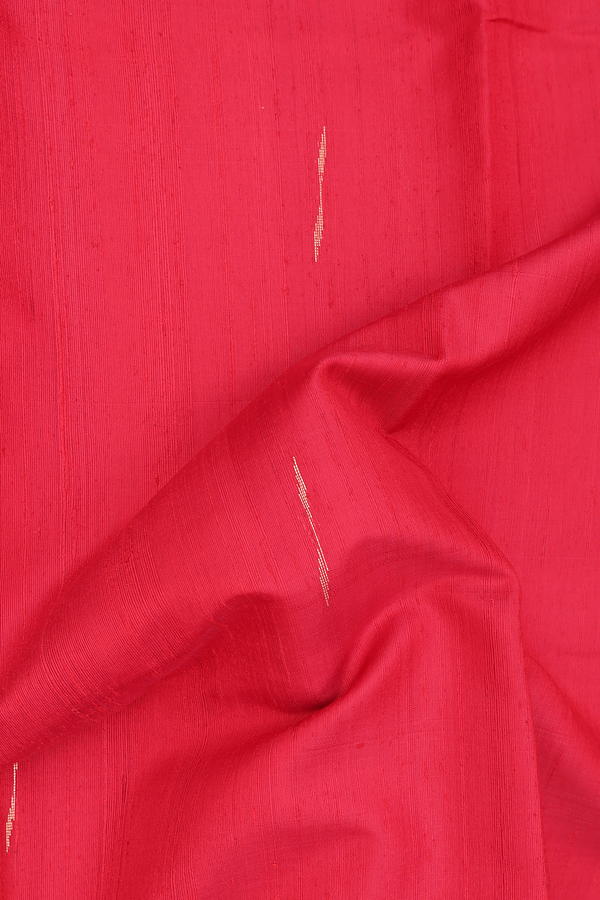 Jute Saree In Red With Malli Moggu Buttas