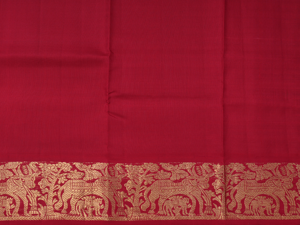 Floral Buttis Pale Green Kanchipuram Pavadai Sattai Material