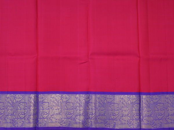 Zari Border Rani Pink Kanchipuram Pavadai Sattai Material