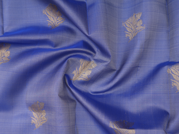 Floral Buttas Dual Tone Kanchipuram Pavadai Sattai Material