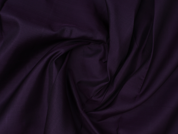 Contrast Border Dark Purple Kanchipuram Pavadai Sattai Material