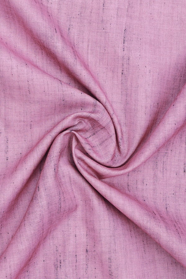 Chinese Collar Plain Pink Cotton Long Kurta