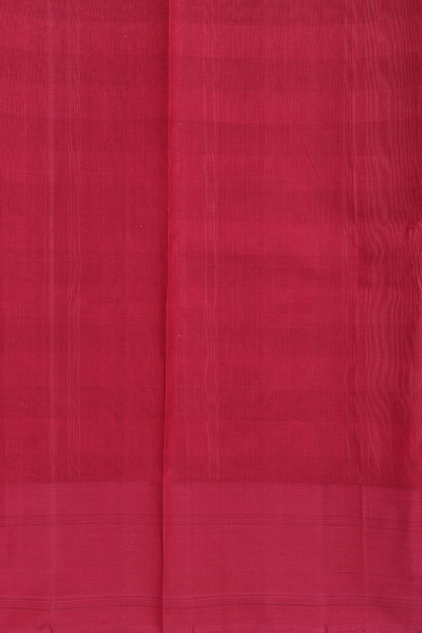 Kanchi Cotton Saree In Beige And Red With Checks Design