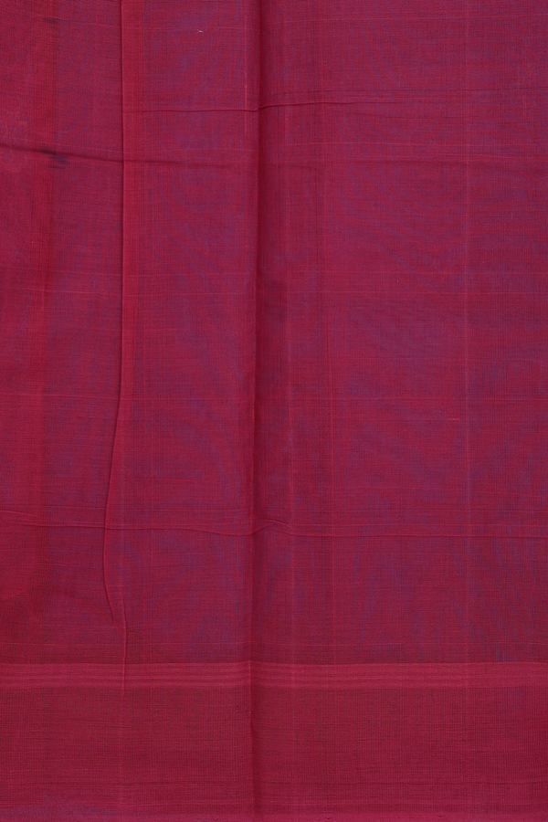 Kanchi Cotton Saree In Blue With Floral Motifs