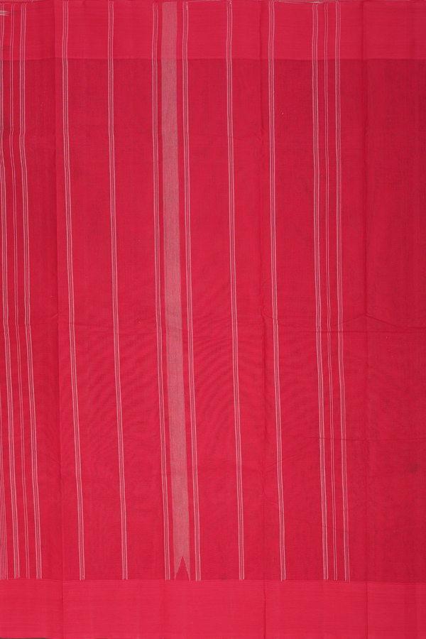 Kanchi Cotton Saree In Brown With Contrast Border