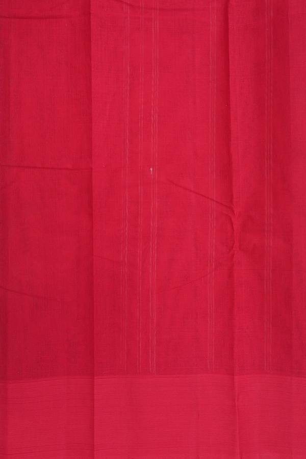 Kanchi Cotton Saree In Brown With Contrast Border