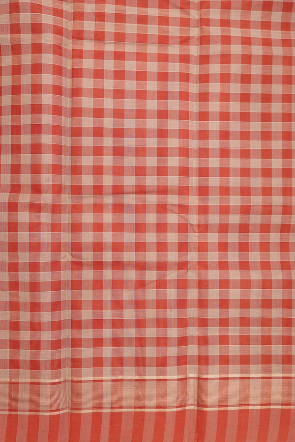 Kanchi Cotton Saree In Brown With Stripes Design