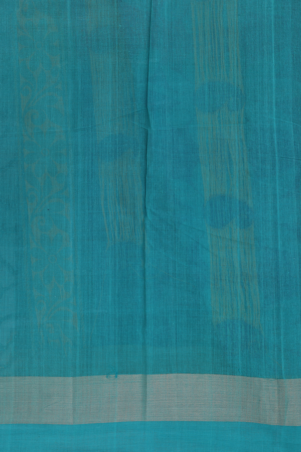 Kanchi Cotton Saree In Yellow With Paisley Motifs