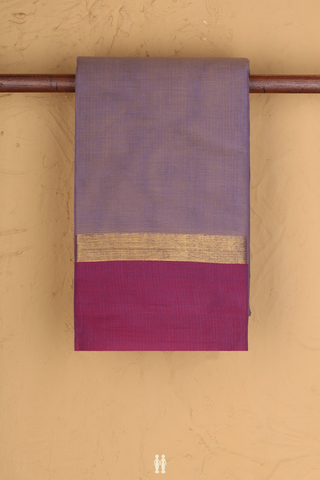 Kanchi Cotton Saree In Dual Tone With Contrast Border