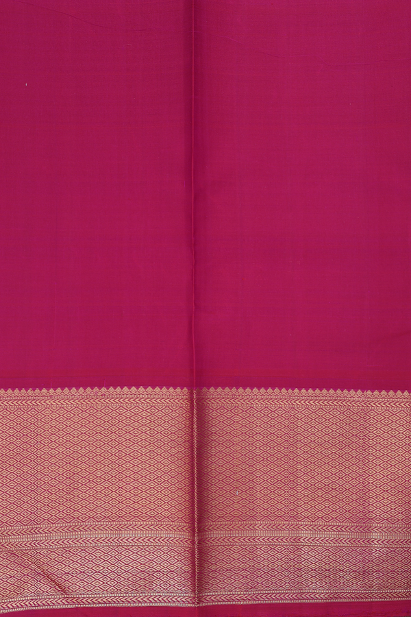 Kanchipuram Silk Saree In Dual Tone With Jacquard Pattern