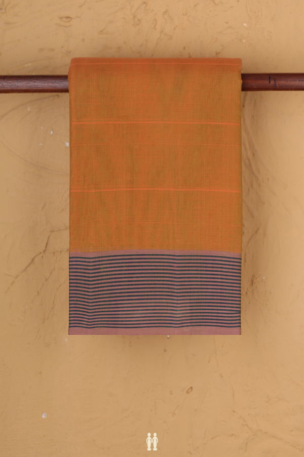Kanchi Cotton Saree In Dual Tone With Stripes Design