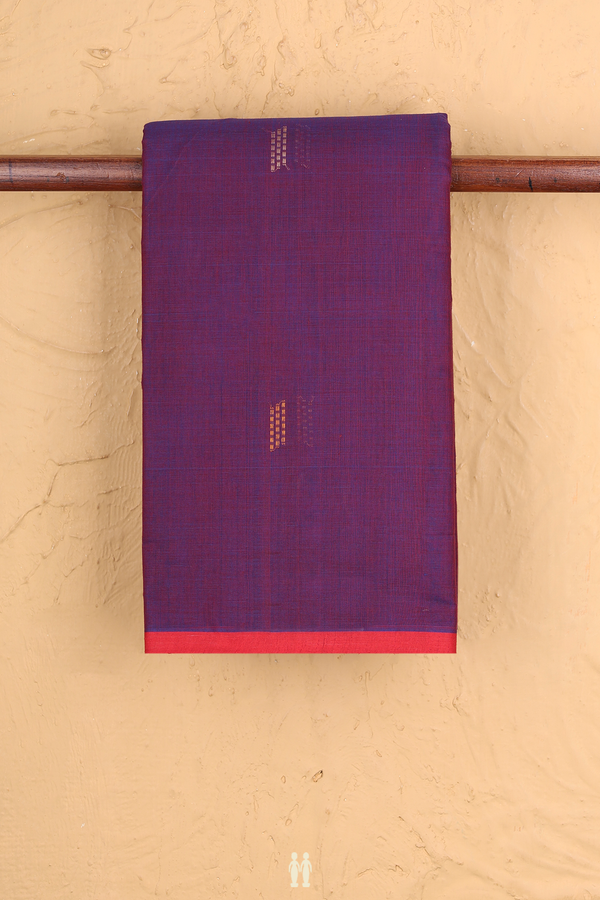Kanchi Cotton Saree In Dual Tone With Threadwork Buttas