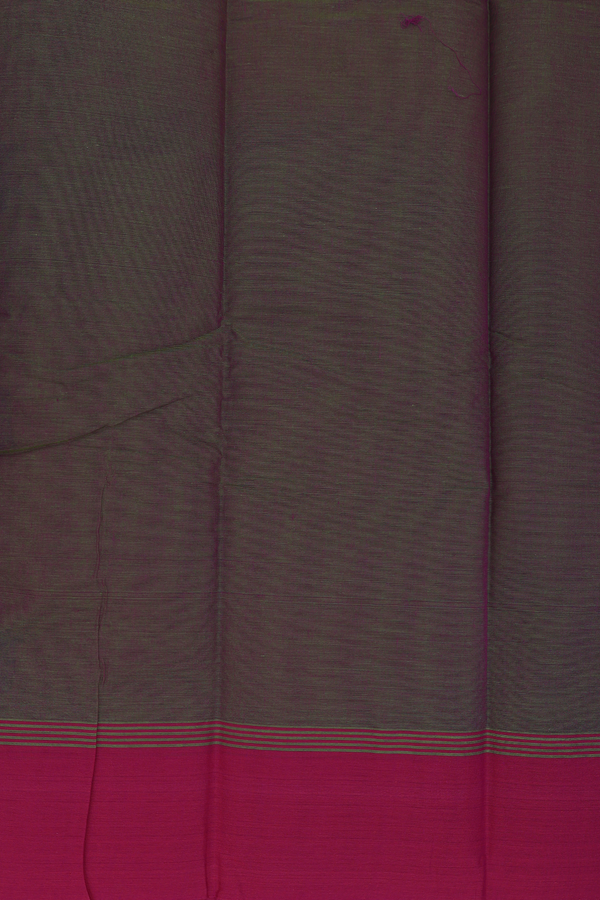 Kanchi Cotton Saree In Dual Tone With Threadwork Design