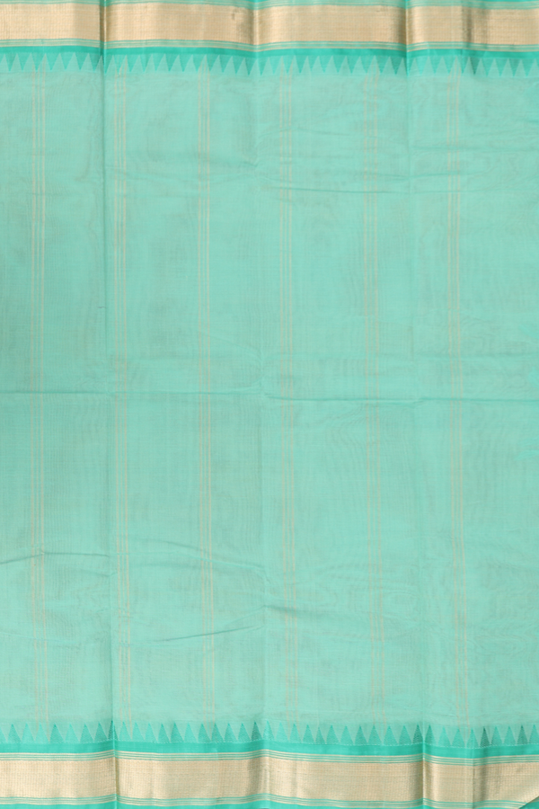 Kanchi Cotton Saree In Golden Brown With Silk Border