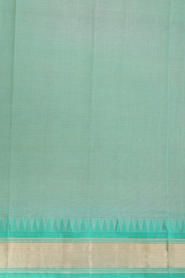 Kanchi Cotton Saree In Golden Brown With Silk Border